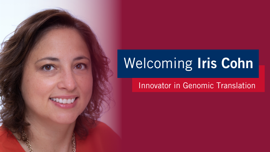 Welcome Iris Cohn, the Centre’s New Innovator in Genomic Translation